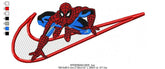 Nike Spiderman Embroidery Design